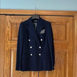 Ralph Lauren Navy Double-Breasted Blazer